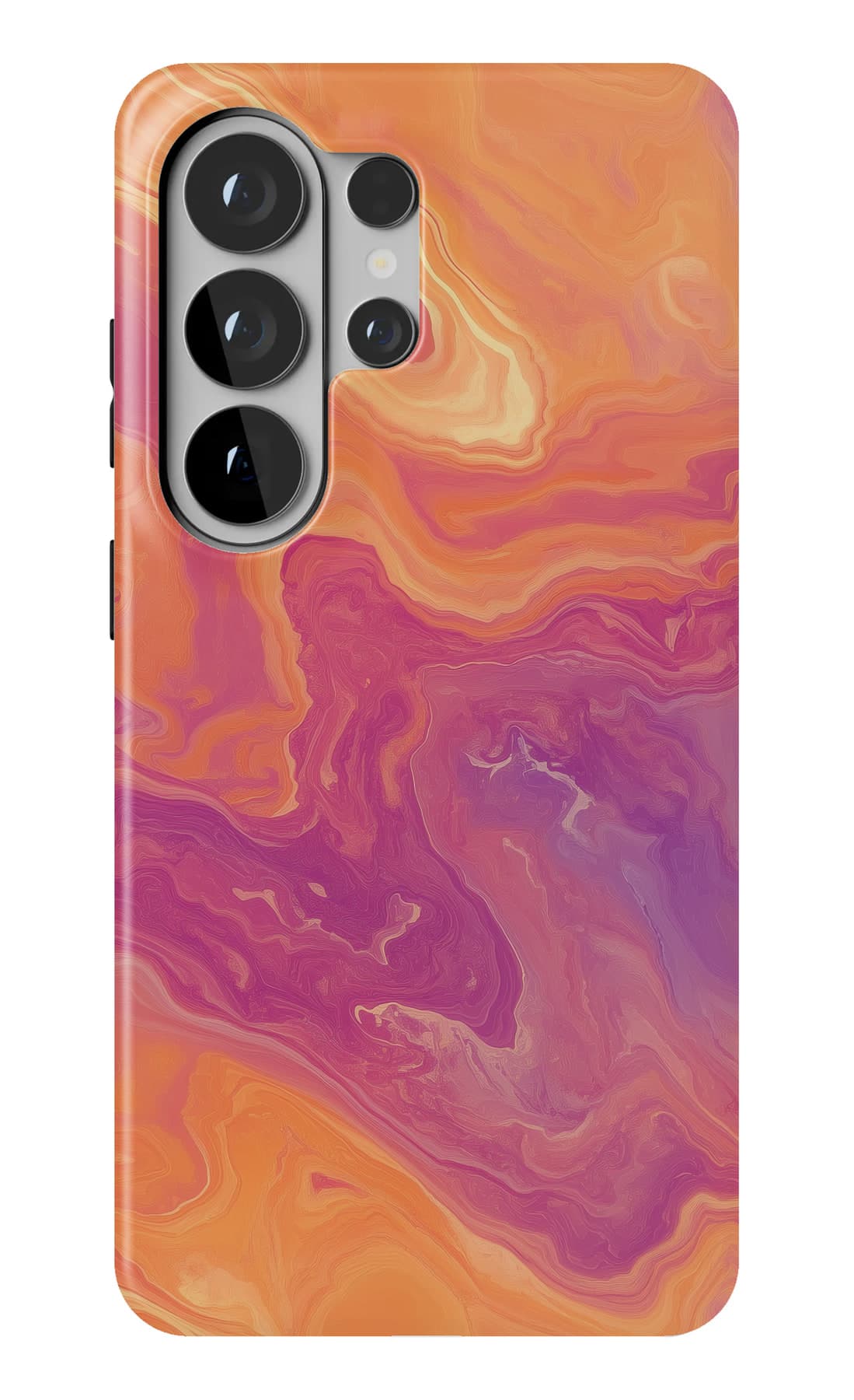 Amber and rose folded together. Shown on a Galaxy.