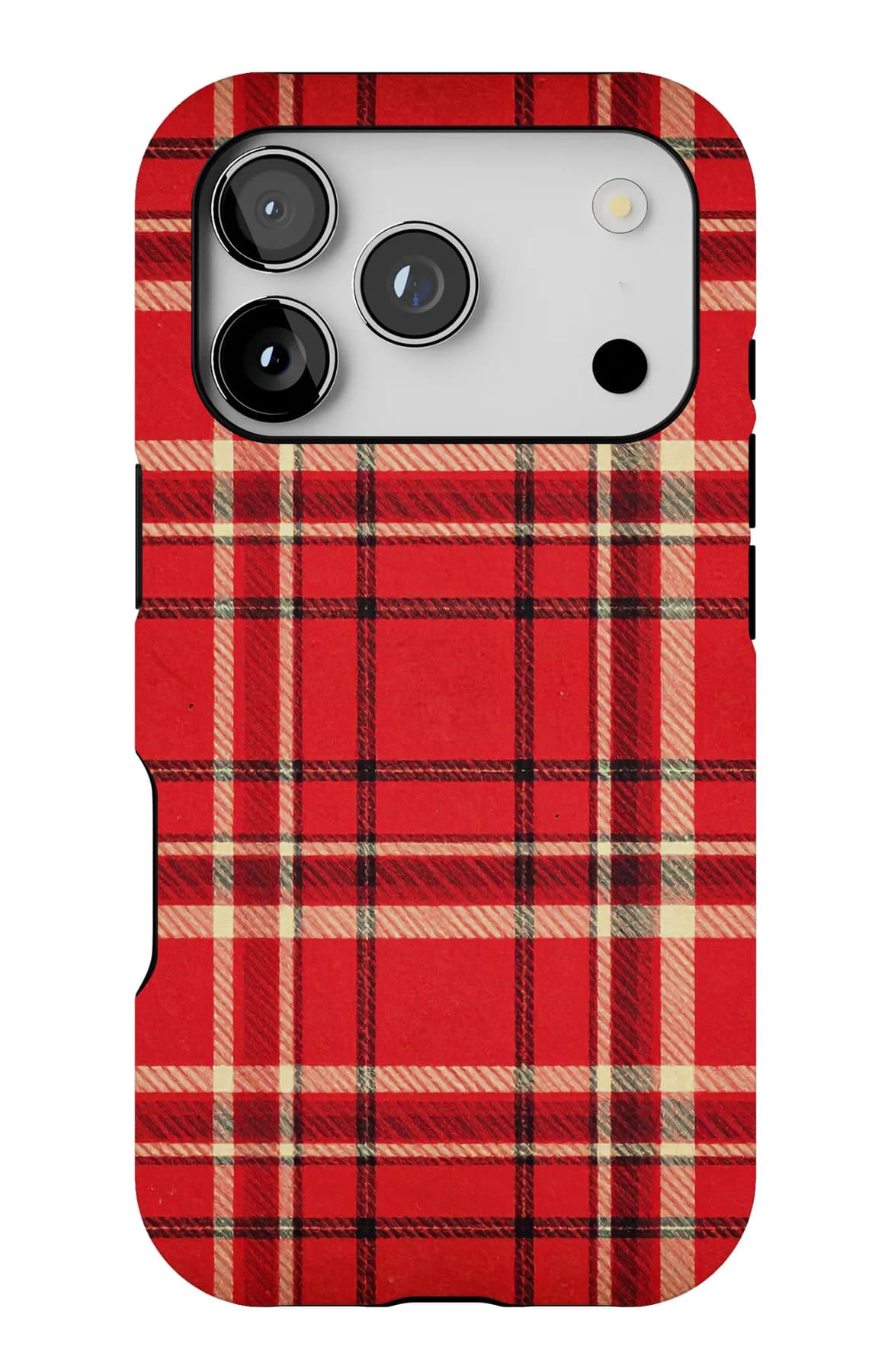 Bright red, unapologetically. Shown on an iPhone.