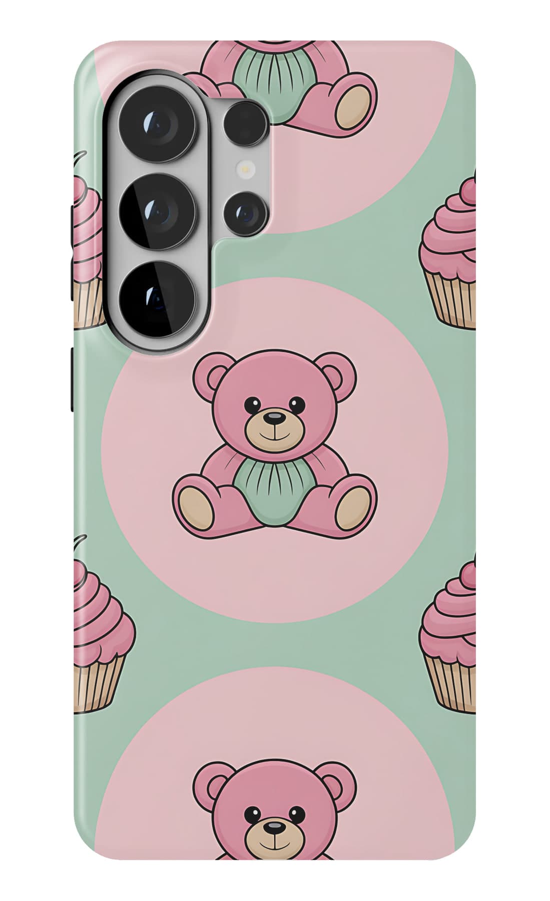 Teddies on clouds, on blush. Shown on a Galaxy.