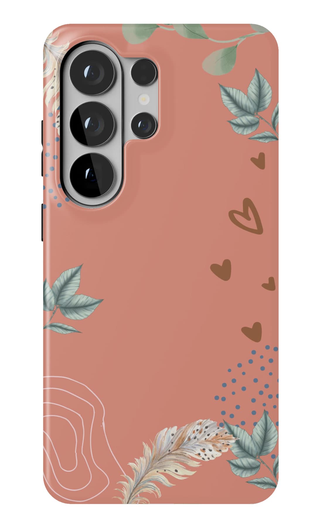 Pampas on a coral ground. Shown on a Galaxy.