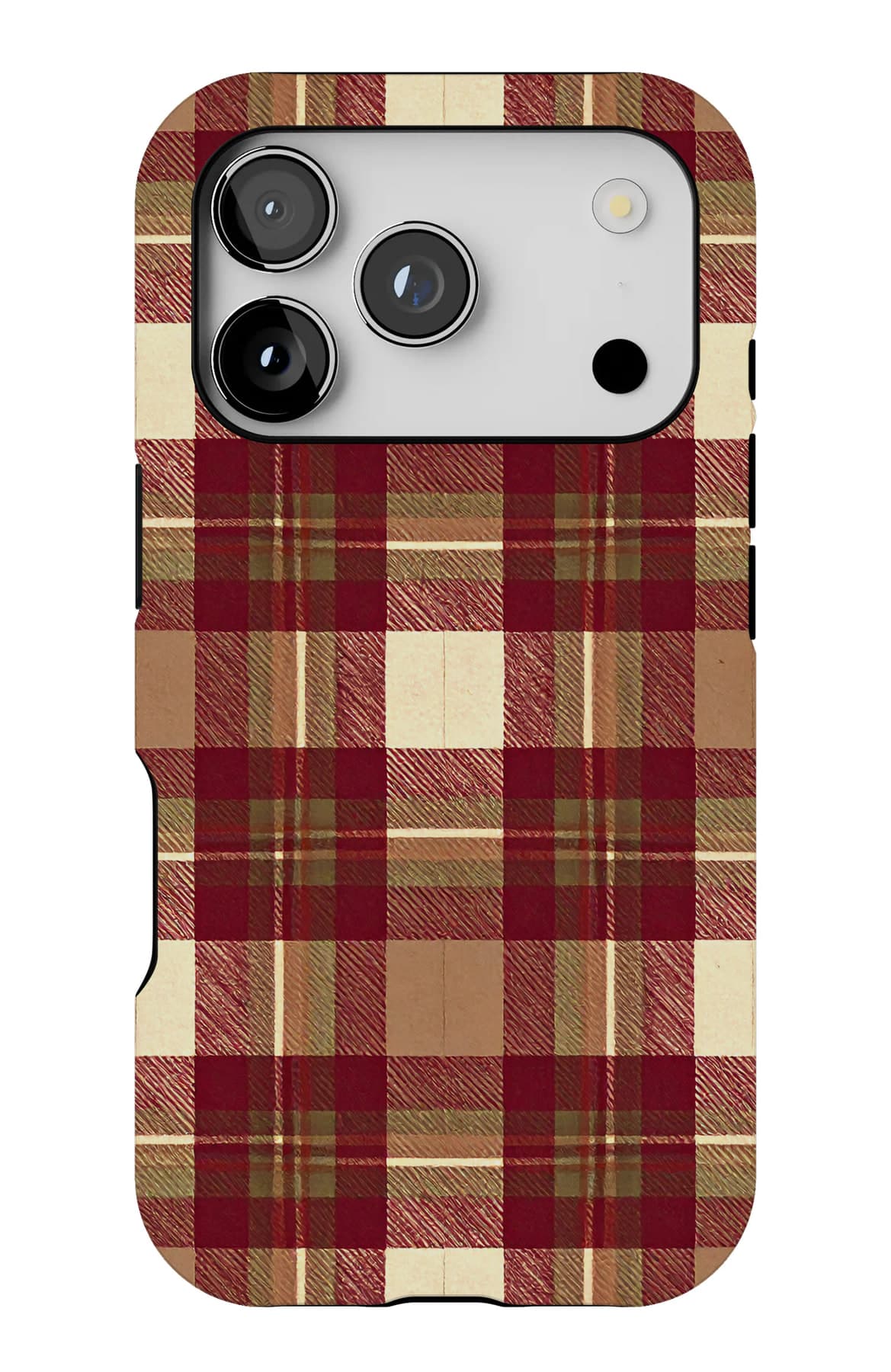 Tan and cream running on the diagonal. Shown on an iPhone.