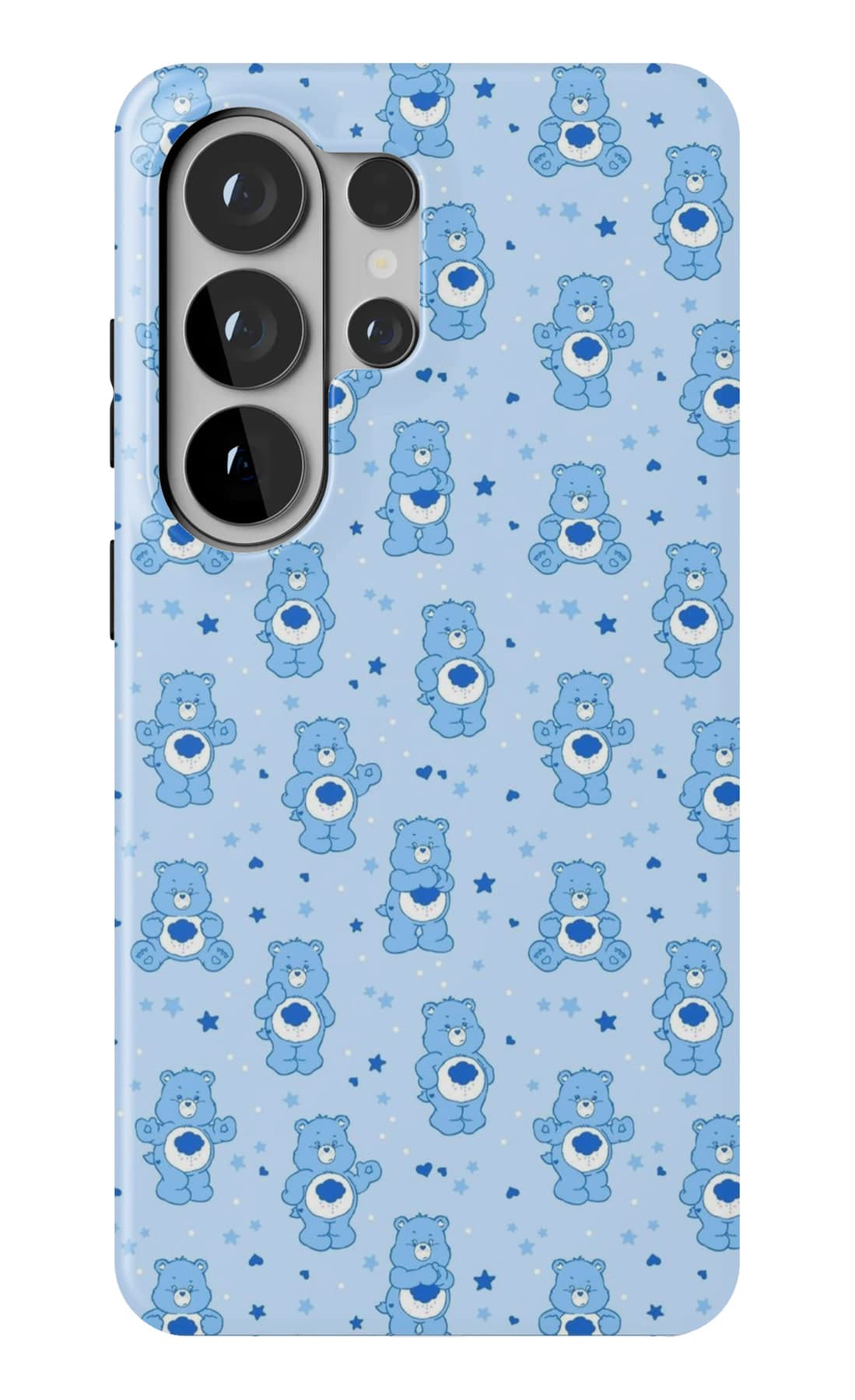 Thoroughly unimpressed bears on pale blue. Shown on a Galaxy.