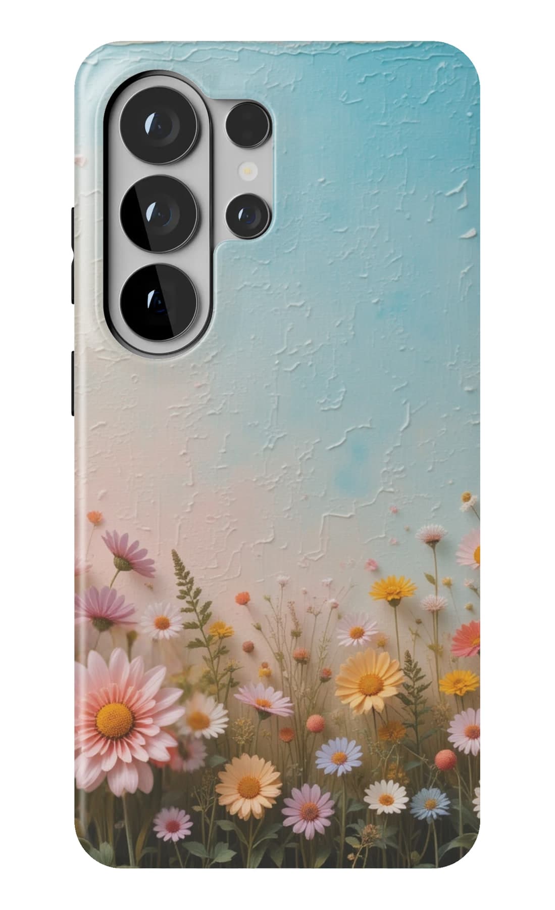 A meadow pressed into plaster. Shown on a Galaxy.