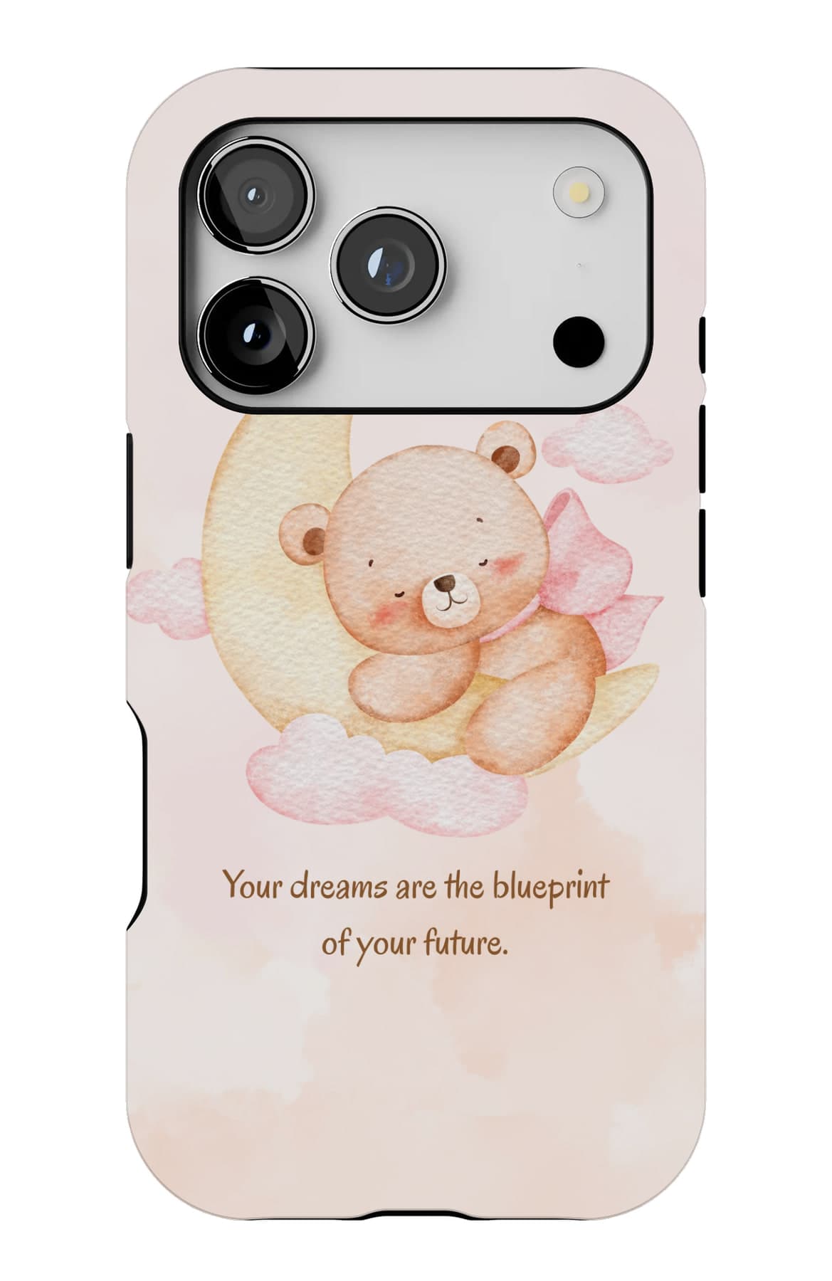 A bear asleep on the moon. Shown on an iPhone.