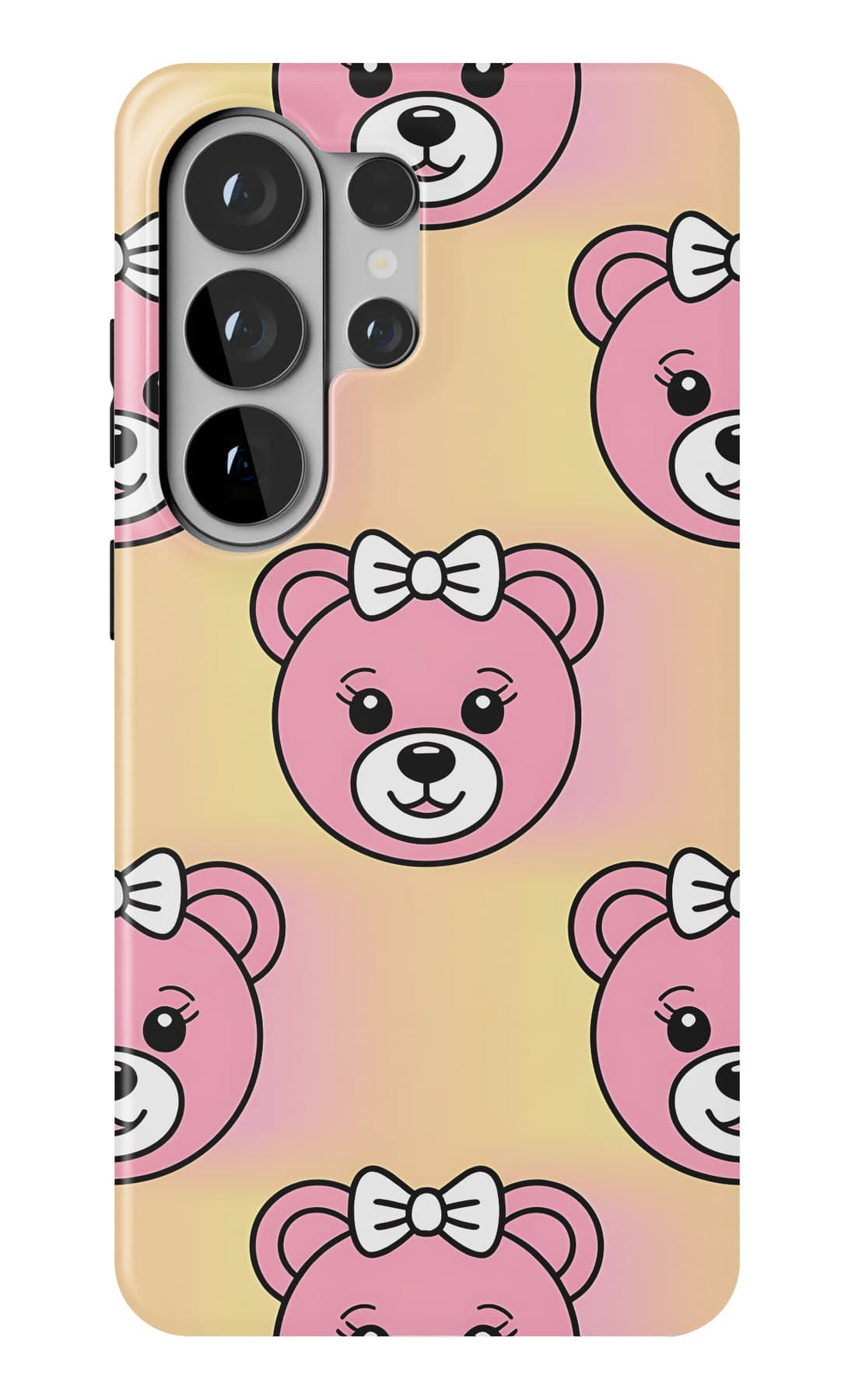 Paw prints and hearts on blush. Shown on a Galaxy.