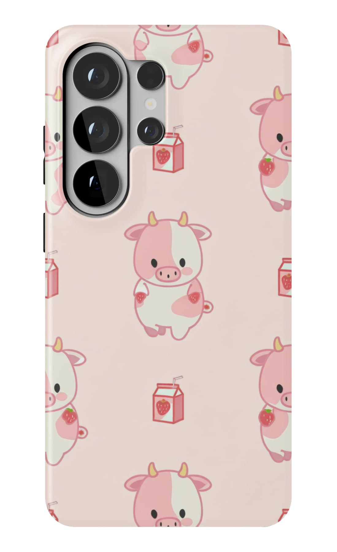 A parade of pigs on pale pink. Shown on a Galaxy.