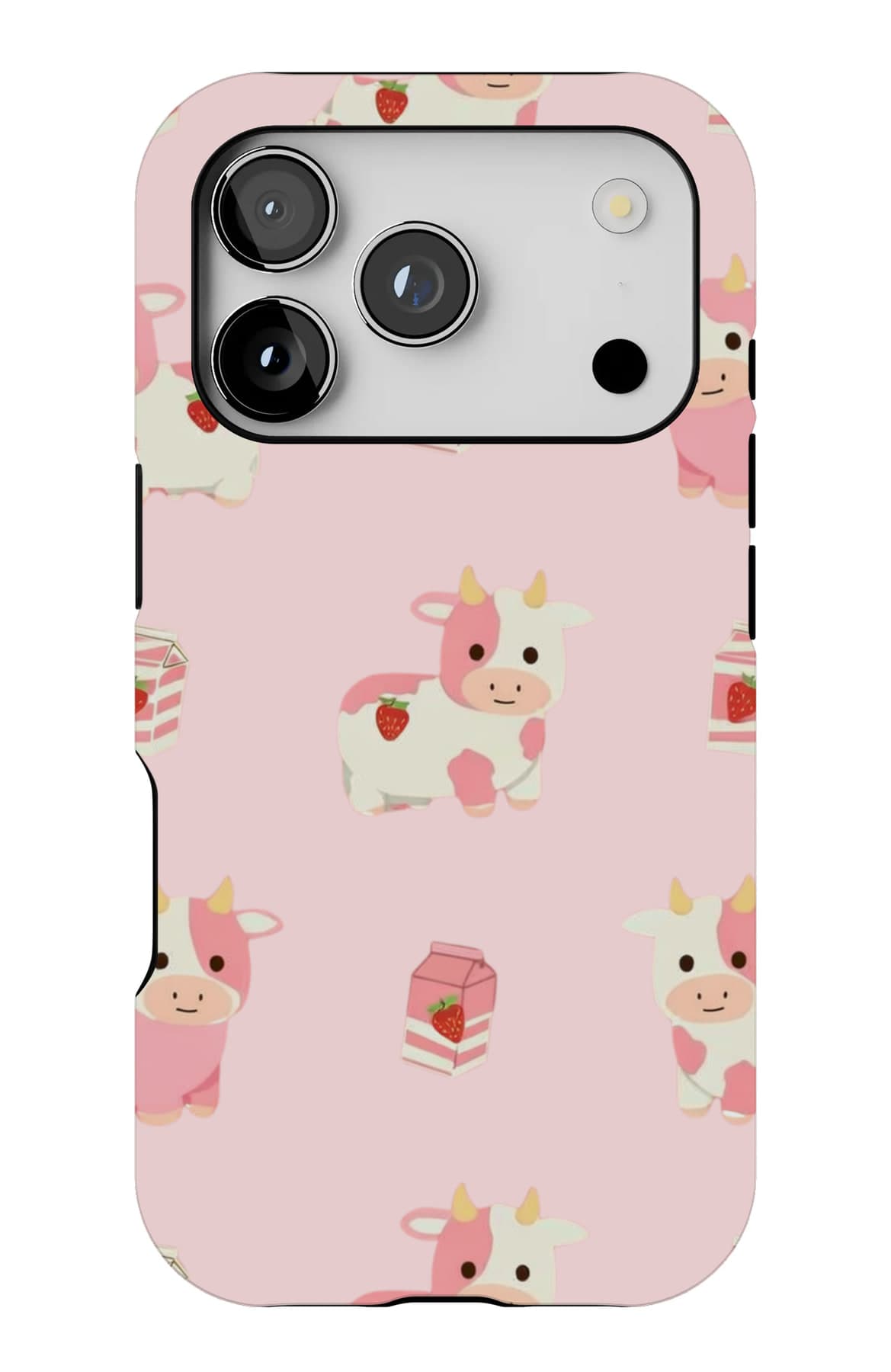 Little pigs and jam jars on pink. Shown on an iPhone.