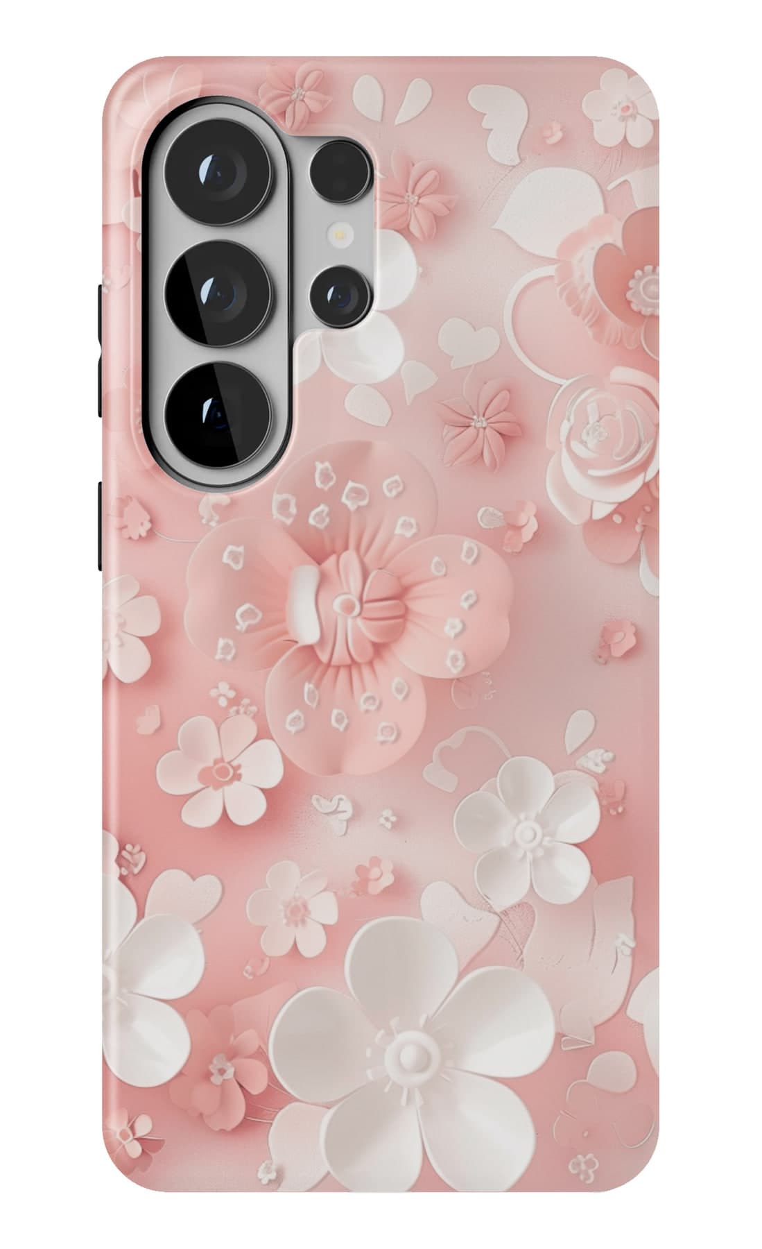 Dense pink blossom, nothing else. Shown on a Galaxy.