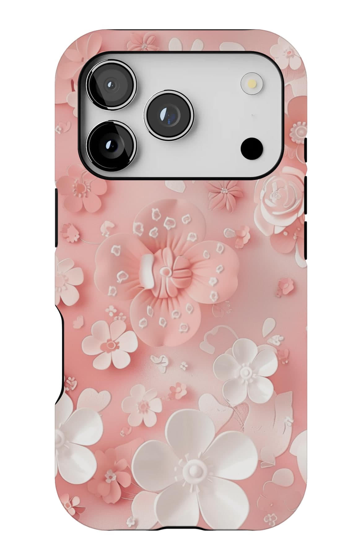Dense pink blossom, nothing else. Shown on an iPhone.
