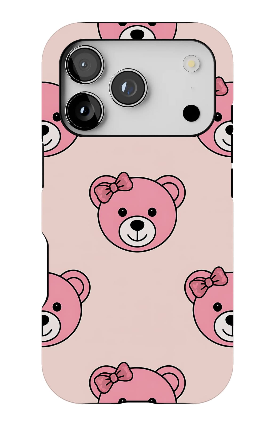 Soft paw prints on pink. Shown on an iPhone.