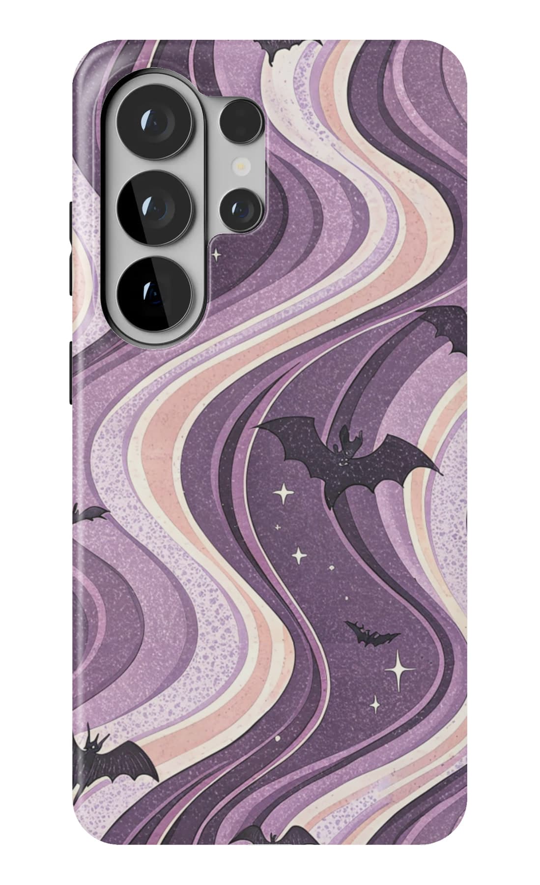 Purple swirling end over end. Shown on a Galaxy.