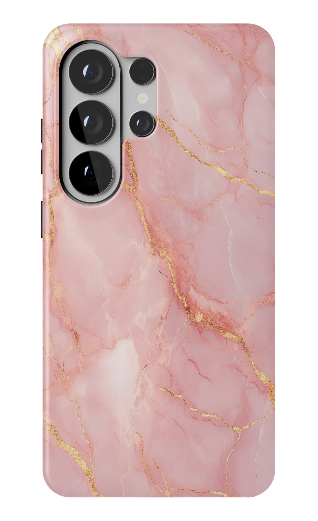 Pink marble veined with gold. Shown on a Galaxy.