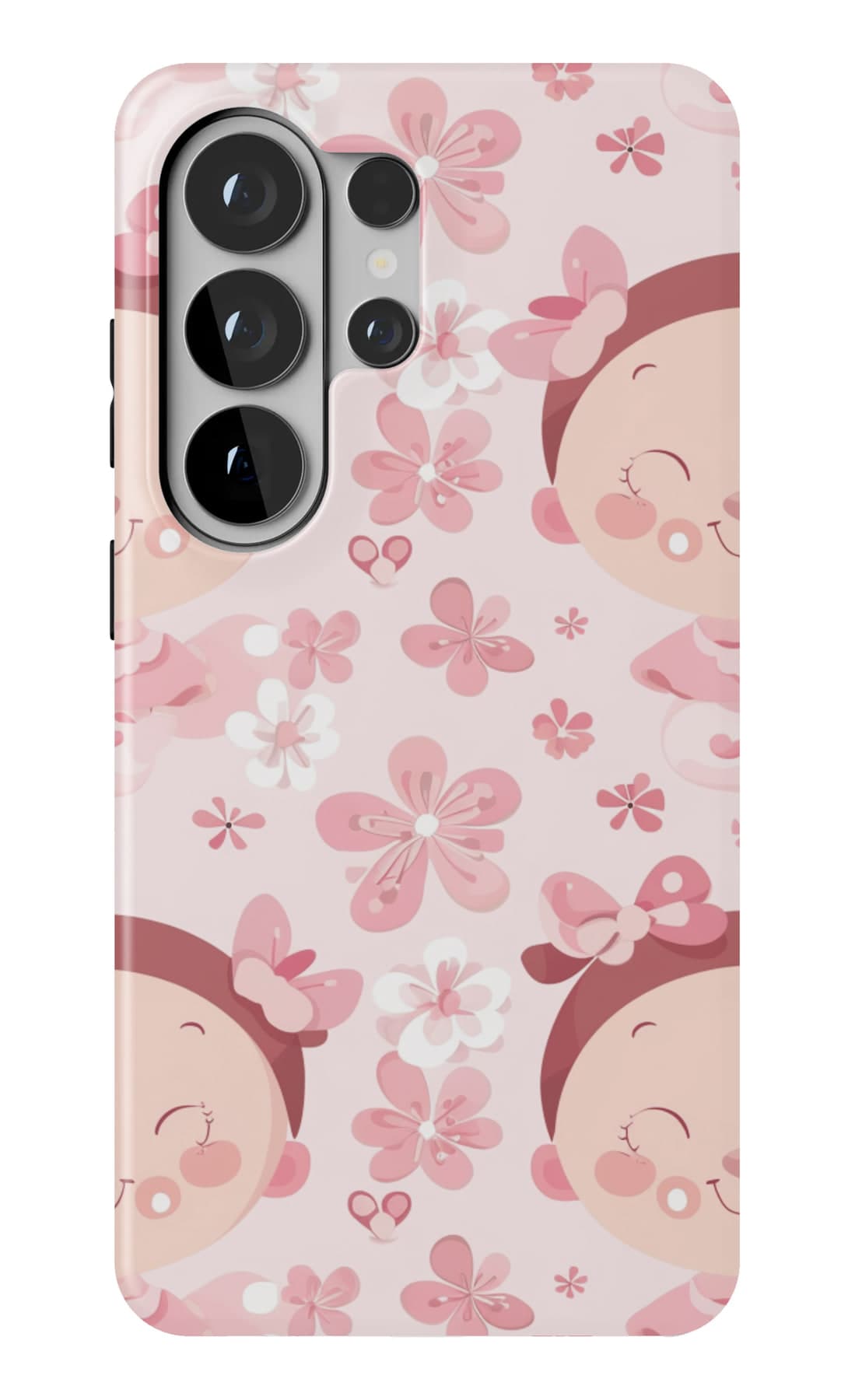 Sleeping babies on blush pink. Shown on a Galaxy.