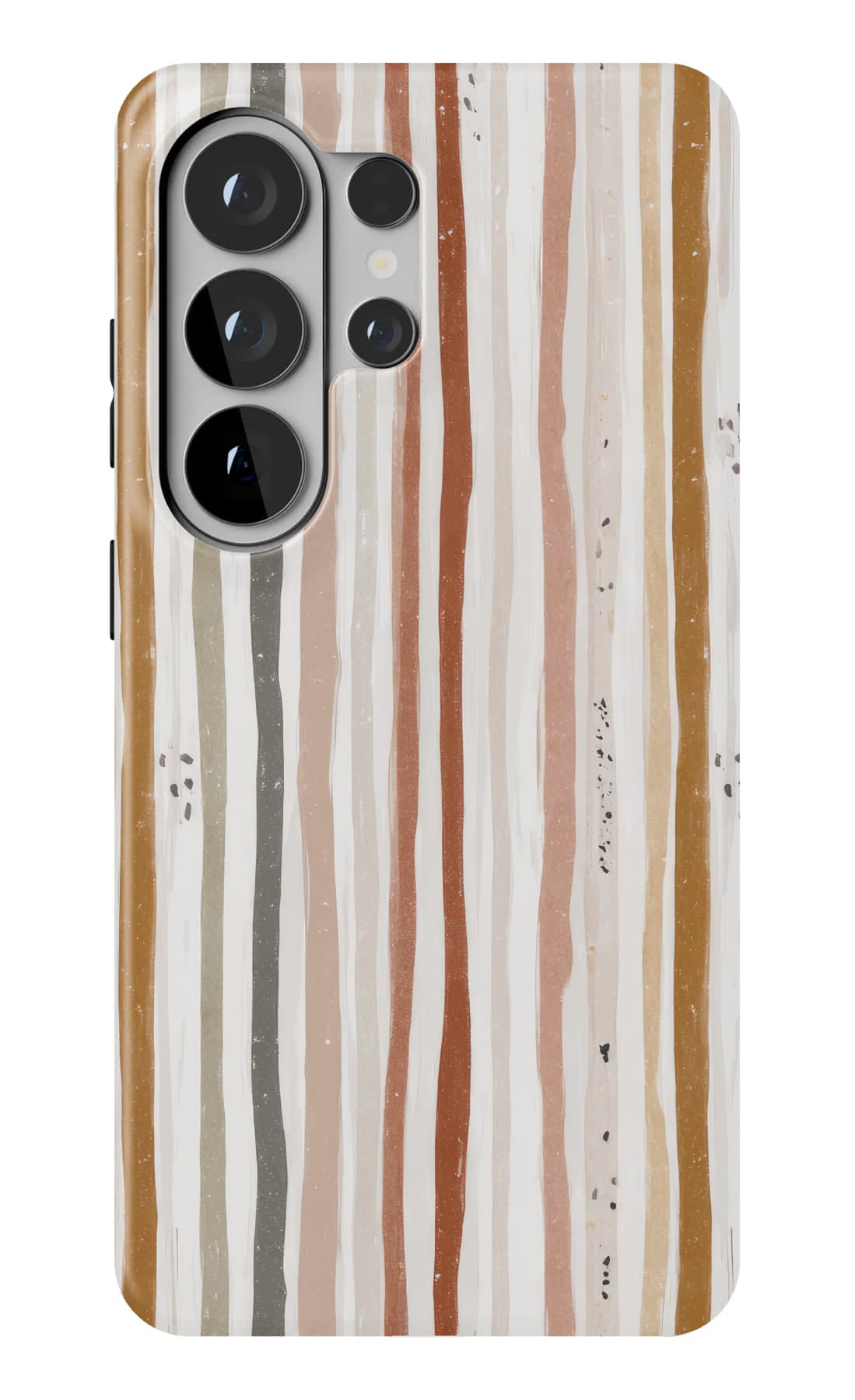 Blush and grey stripes, softly torn. Shown on a Galaxy.